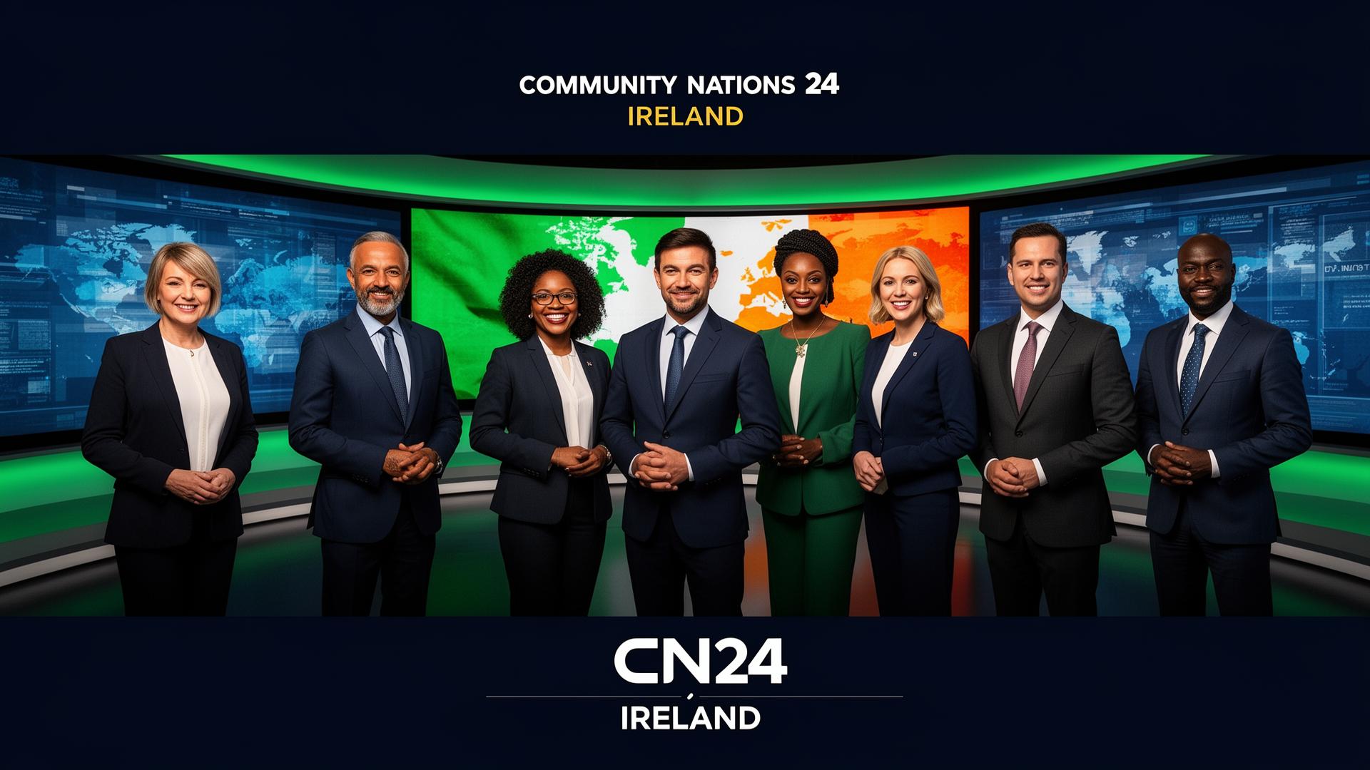 CN24 multicultural anchors team in studio